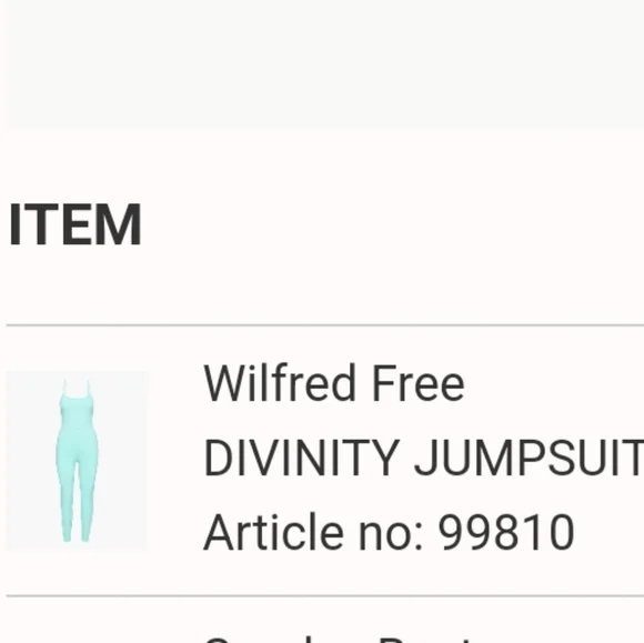 ADRIATIC BLUE WILFRED FREE DIVINITY JUMPSUIT ARITZIA - Picture 2 of 13